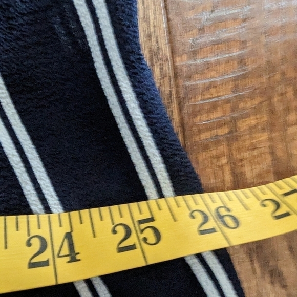 Laura Kent Sheer Navy striped wide leg pants, beach coverage,   Sz16 - Picture 9 of 15